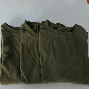 Lot 3 Duke Military Crew Neck T-Shirts Short Sleeve Men's Unisex 100% Cotton Tee